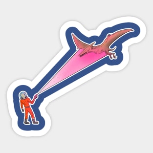 Alien vs Pterodactyl Sticker